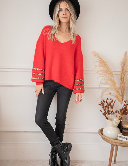 Pullover - Lea Leo - Rot