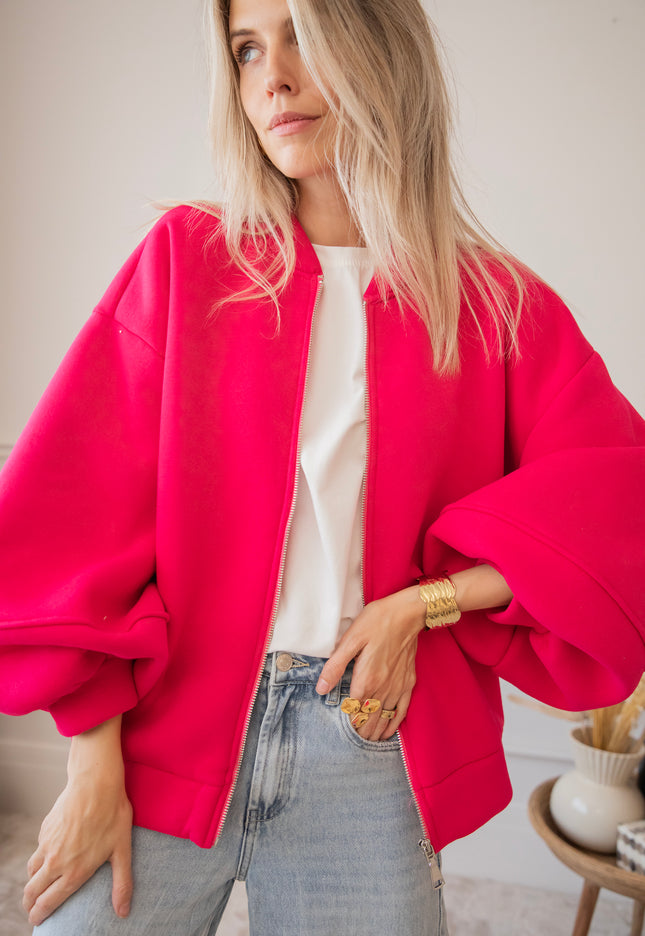 Snuggle Up Fuchsia - Cardigan