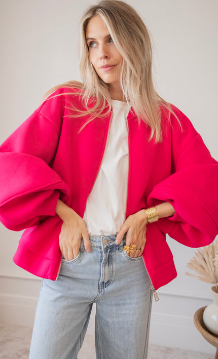 Snuggle Up Fuchsia - Cardigan