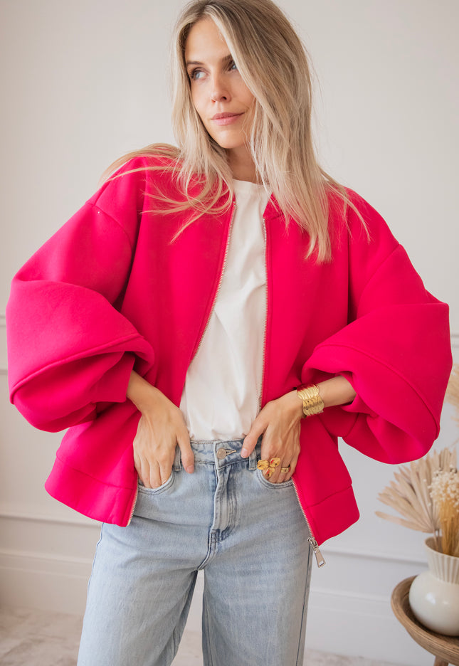 Snuggle Up Fuchsia - Cardigan