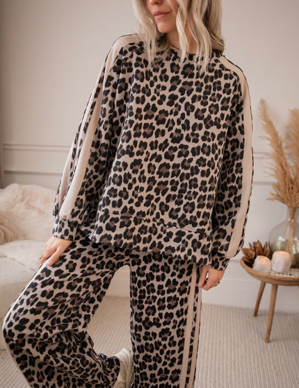 Pullover - Ady Leopard - Beige