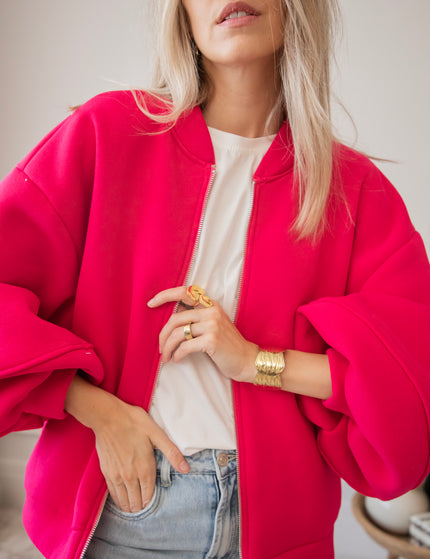 Snuggle Up Fuchsia - Cardigan