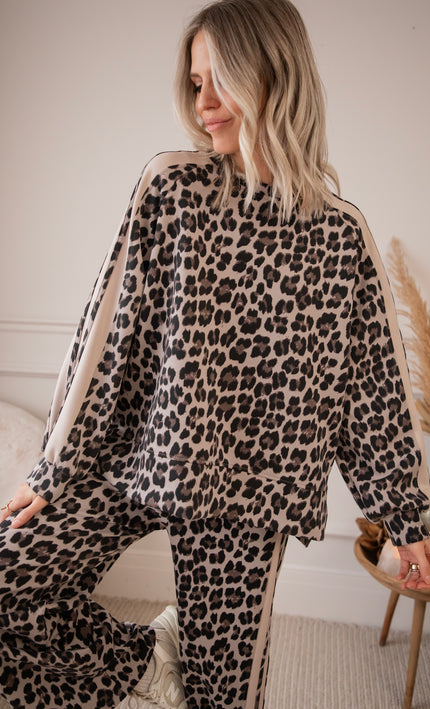 Pullover - Ady Leopard - Beige