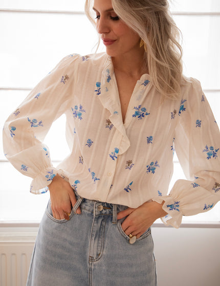 Bouquet Of Blue White/Blue - Blouse