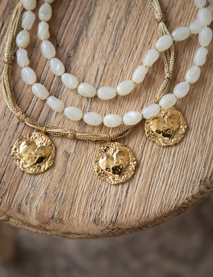 Chunky Charms White - Ketting