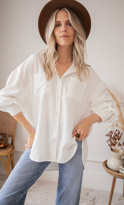 The Basic Spark White - Blouse