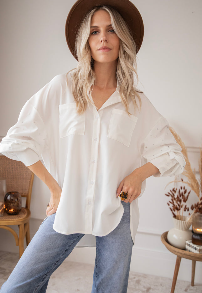 The Basic Spark White - Blouse 