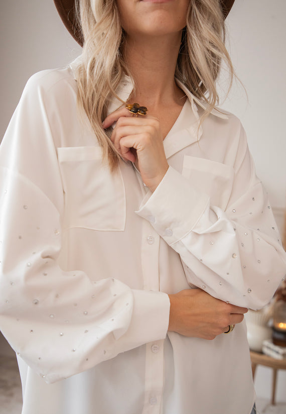 The Basic Spark White - Blouse