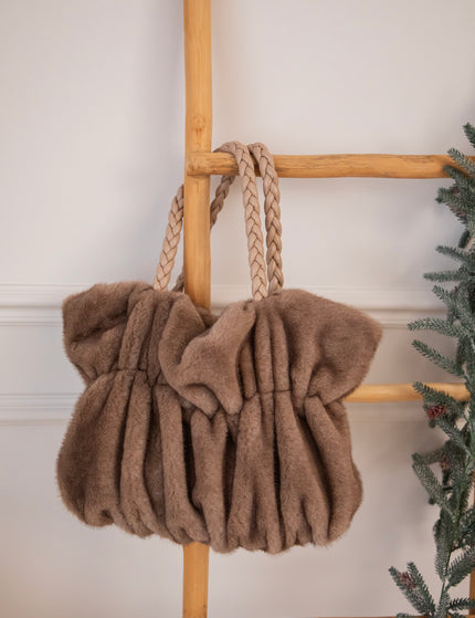 Fur Frown Taupe - Handtas