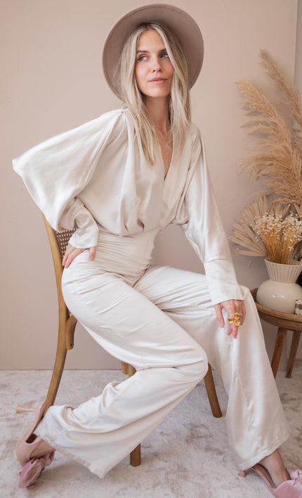 Silky Sue Beige - Jumpsuit