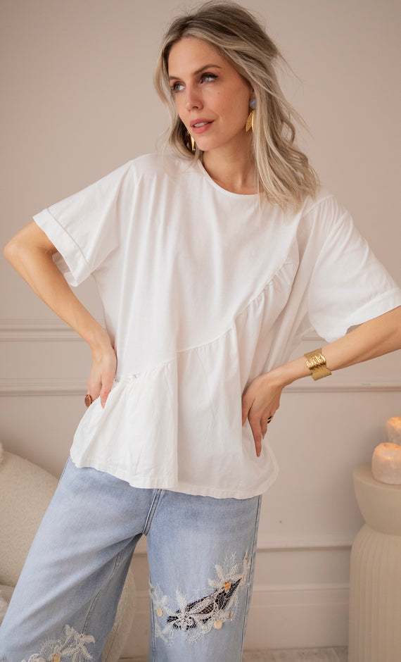 Breezy Base Off White - T-Shirt