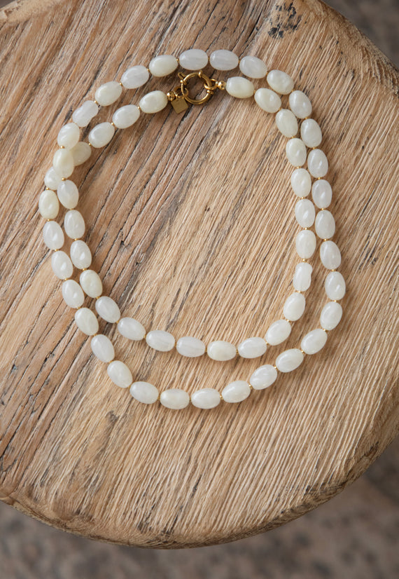 Chunky Charms White - Ketting