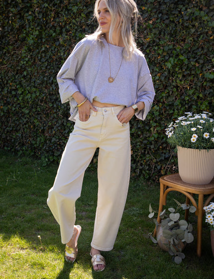 Bella Balloon Beige - Jeans
