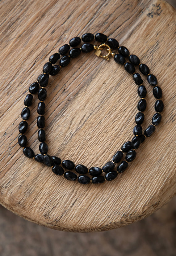Chunky Charms Black - Ketting