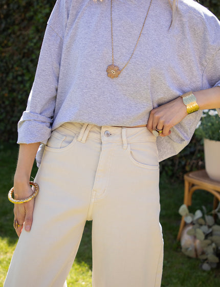 Bella Balloon Beige - Jeans