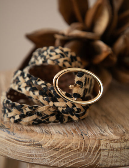 Braid Belt Leopard - Riem