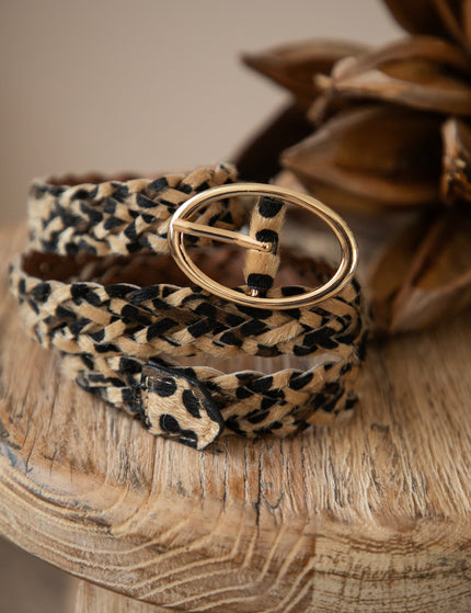 Braid Belt Leopard - Riem