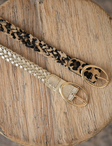 Braid Belt Leopard - Riem