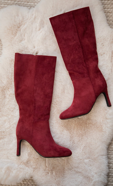 Suede Seduction Bordeaux - Boots