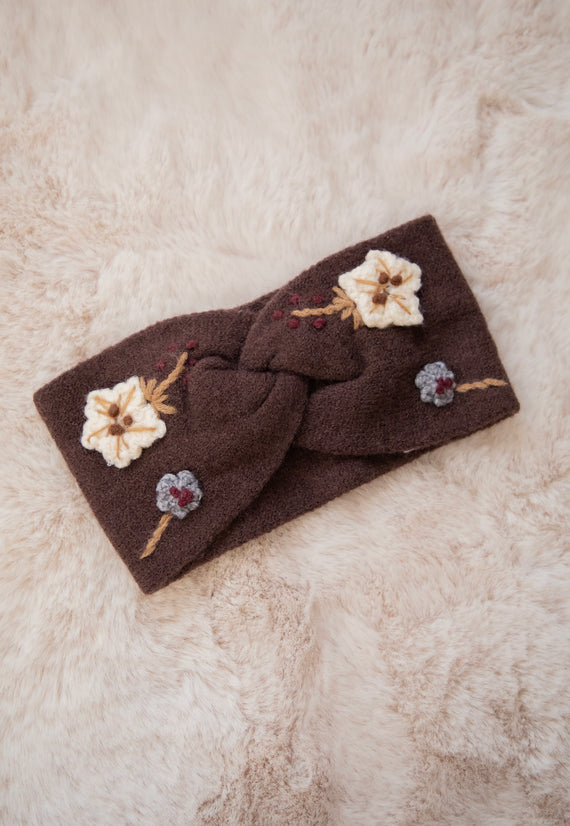 Crochet Bouquet Brown - Haarband