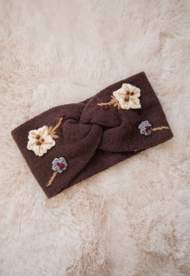 Crochet Bouquet Brown - Haarband