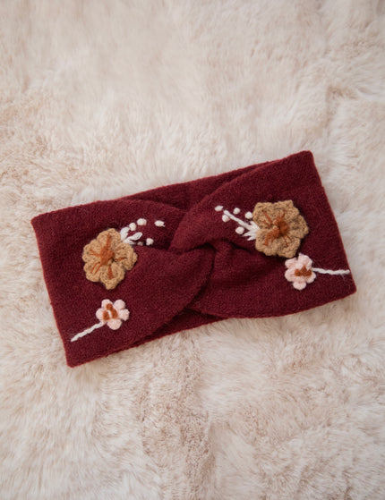 Crochet Bouquet Burgundy - Haarband