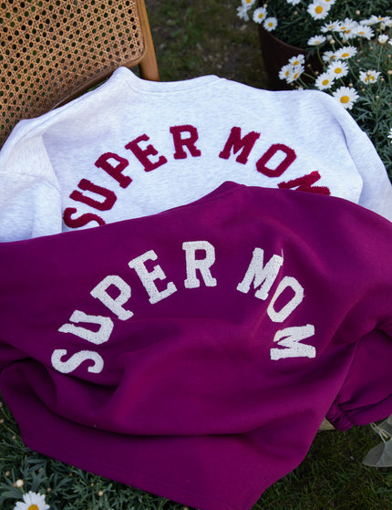 Lily Super Mom Plum/Beige - Sweater