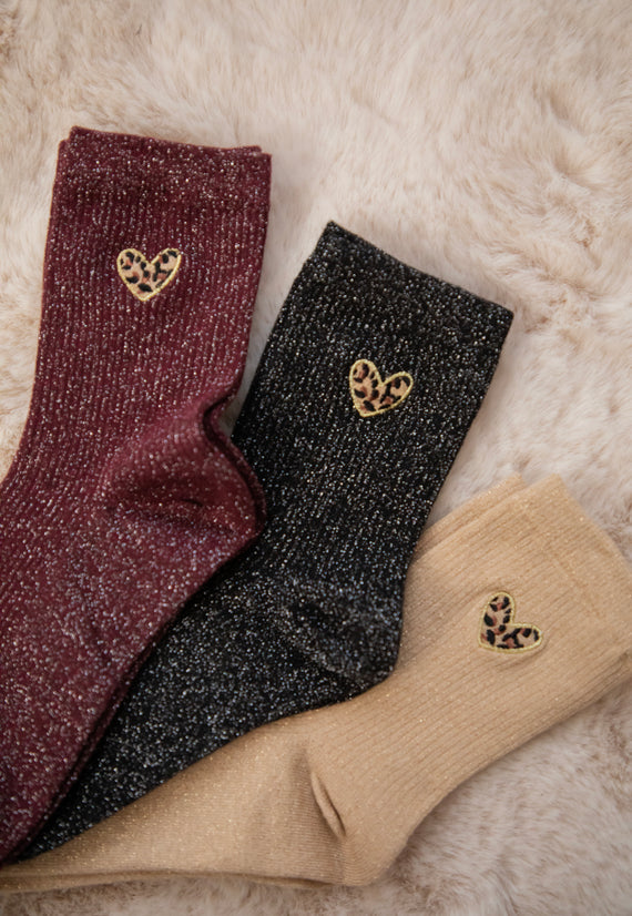 Twinkle Wild Heart Black - Sokken