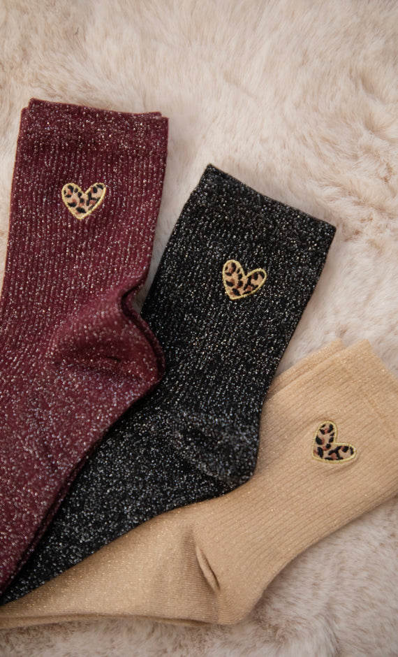 Twinkle Wild Heart Black - Socks