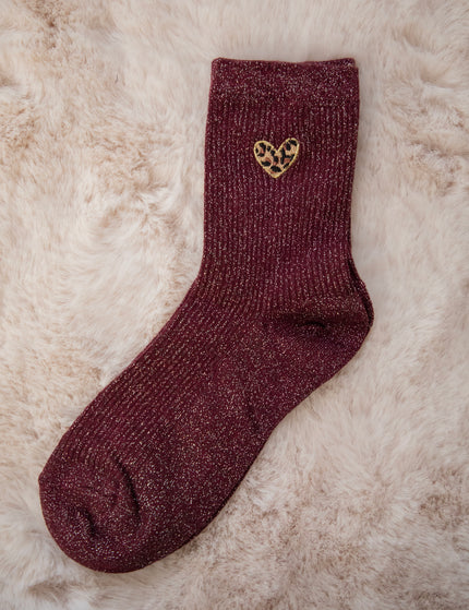 Twinkle Wild Heart Burgundy - Sokken