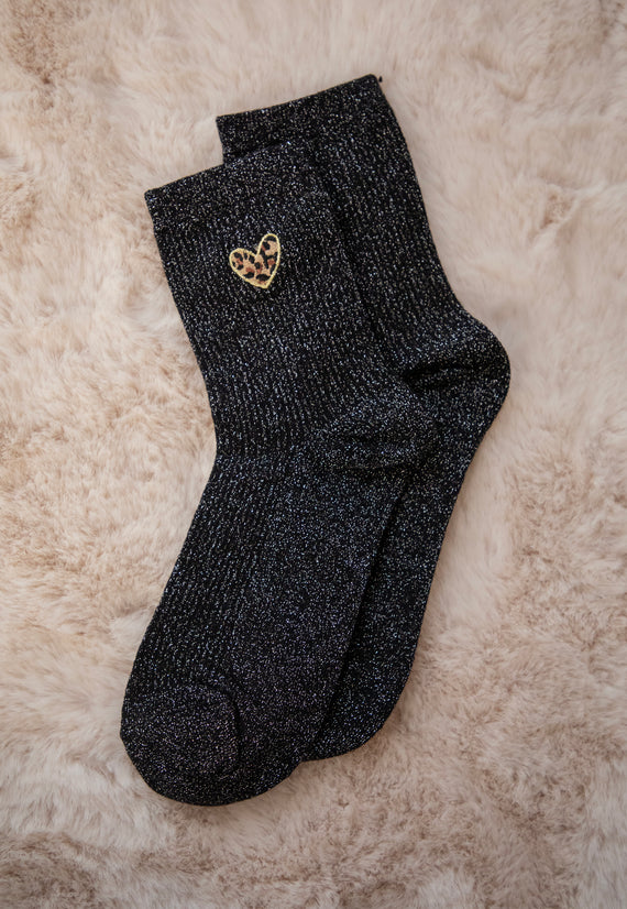 Twinkle Wild Heart Black - Sokken