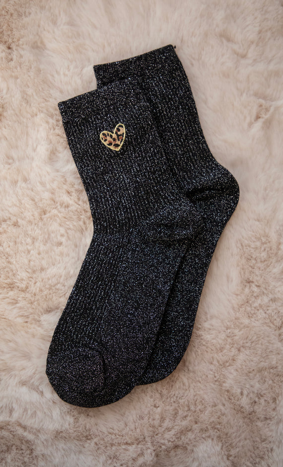 Twinkle Wild Heart Black - Socks
