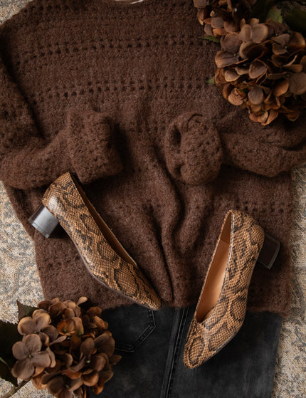 Snake Lady  Brown - Heels
