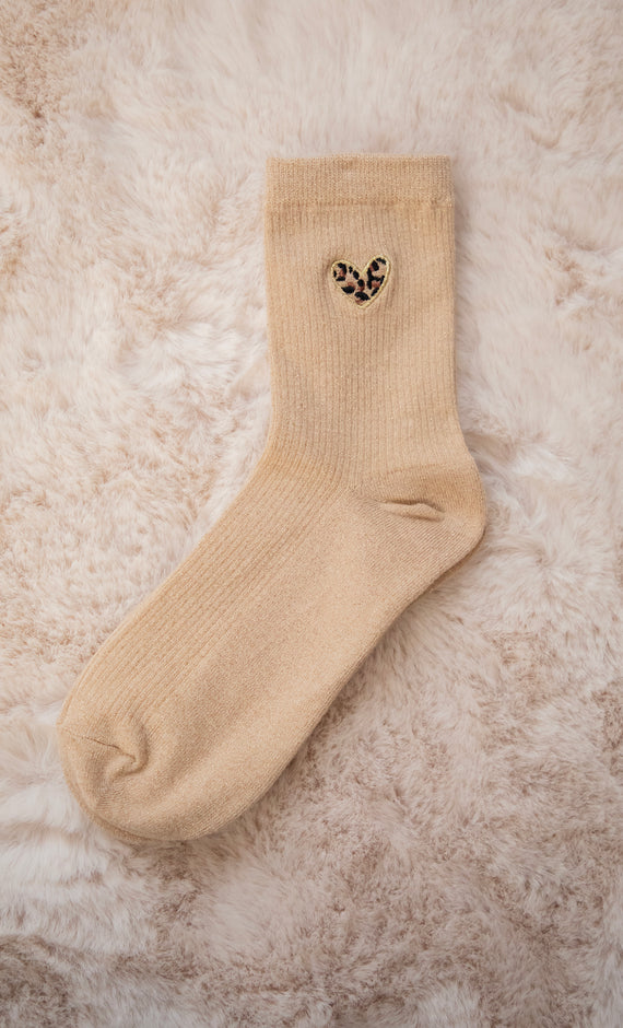 Twinkle Wild Heart Beige - Socks