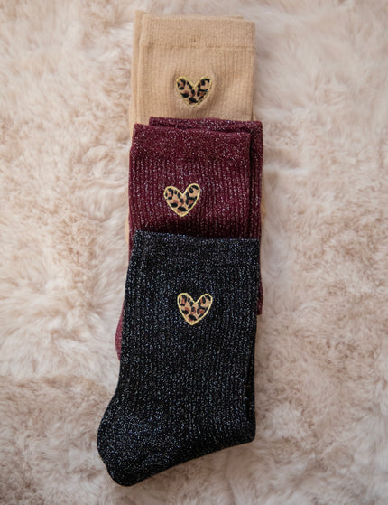 Twinkle Wild Heart Black - Sokken