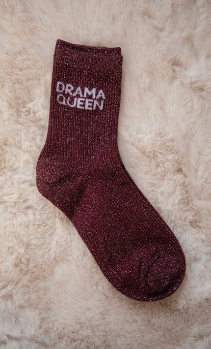 Drama Queen Burgundy - Sokken