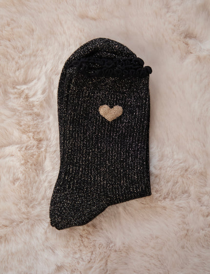 Ruffle Romance Black - Sokken