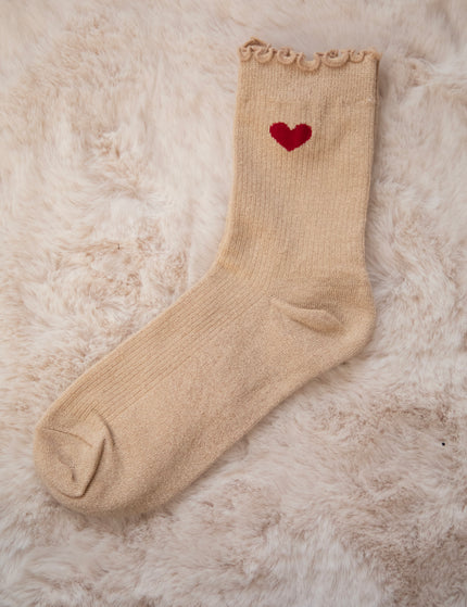 Ruffle Romance Beige - Sokken