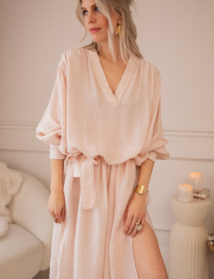 Slow Flow Soft Pink - Maxi Dress