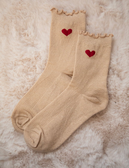 Ruffle Romance Beige - Sokken