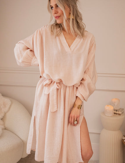 Slow Flow Soft Pink - Maxi Dress