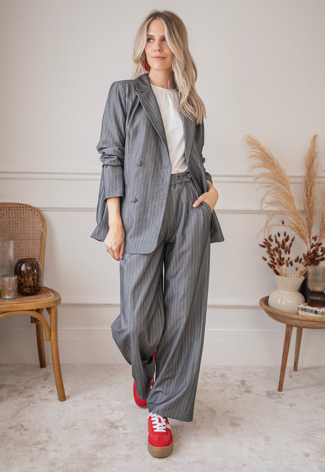 Taylor  Dark Grey - Broek