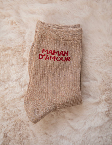 Maman D'Amour Taupe - Sokken