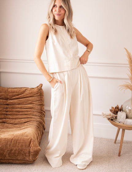 Easy Like Denim Beige - Broek