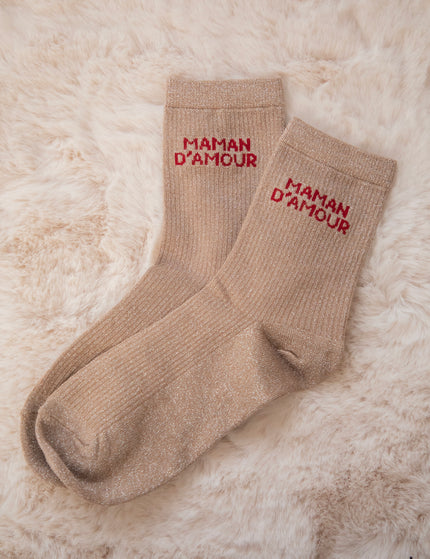 Maman D'Amour Taupe - Sokken