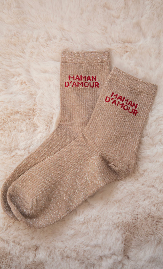Socken - Maman D'Amour - Taupe