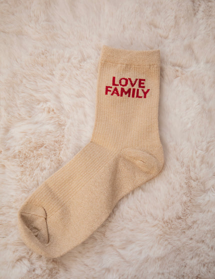 Family Love Beige - Sokken