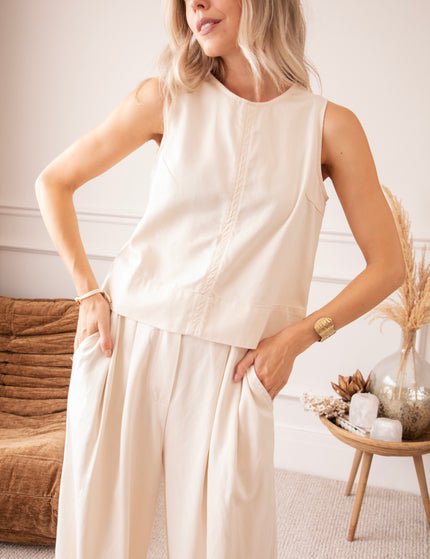 Easy Like Denim Beige - Broek