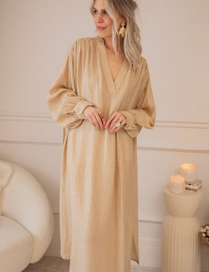 Slow Flow Sand - Maxi Dress