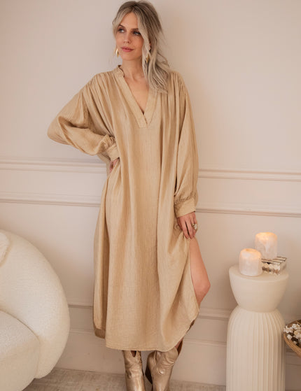 Slow Flow Sand - Maxi Dress